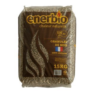Pellet di legno ENERBIO - 2 pallet - 132 sacchi 1980 kg – foto 3