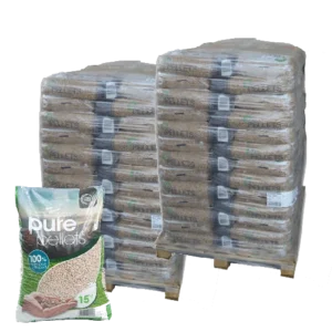 Pellet di legno di prima qualità - 3 pallet - 195 sacchi 2925 kg – foto 2