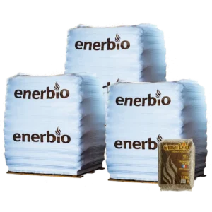 Pellet di legno ENERBIO - 3 pallet - 198 sacchi 2970 kg