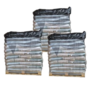 Pellet di legno di alta qualità, 3 pallet - 198 sacchi, 2970 kg