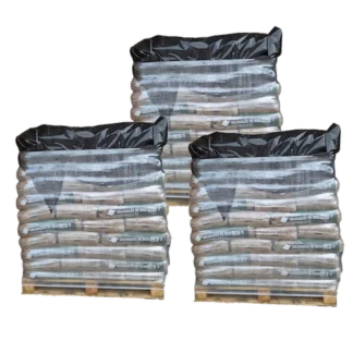 Granulés de bois Premium ECO BOIS ENERGIE - 3 palettes - 198 sacs 2970 kg