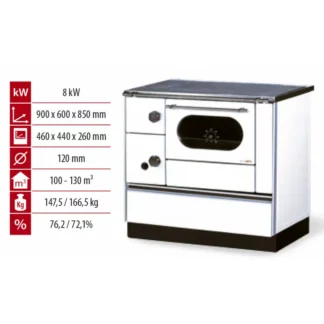 Cuisinière à Bois Alfa 90 H Favorit - 8 Kw