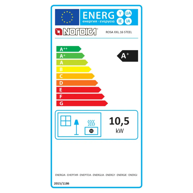 Cucina a legna Rosa XXL.16 Steel - 10 kW – foto 2