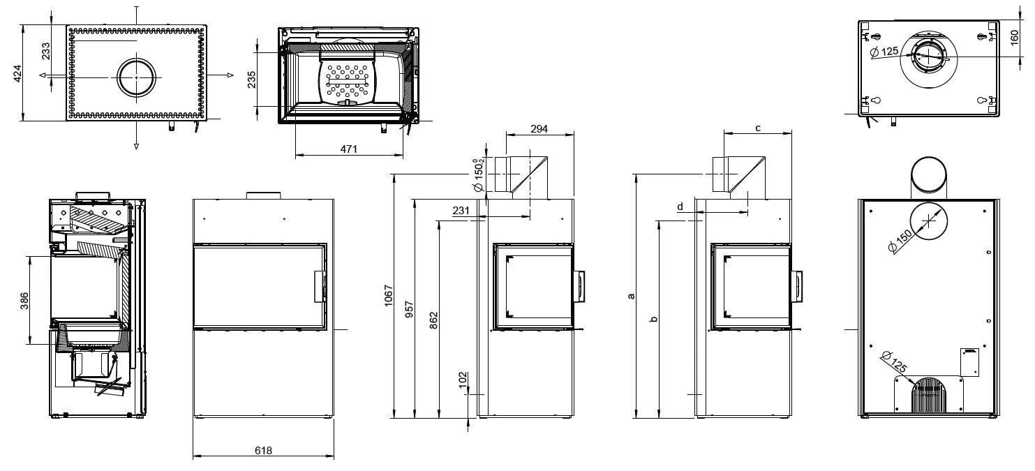 Kit per camino Austroflamm Dexter 2.0 - 6 kW – foto 14