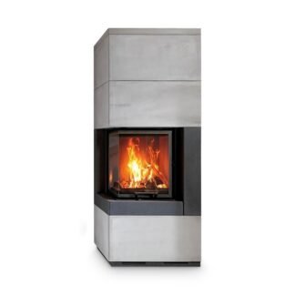 Kit cheminée courte Camina S9 avec béton design, 7 kW