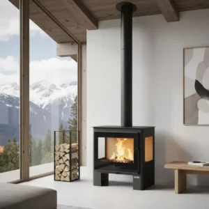 Stufa a legna Shiva a 3 pannelli - 10 kW
