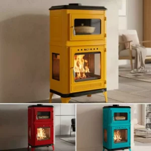 Stufa a legna Fusio Pop con forno - 7 kW